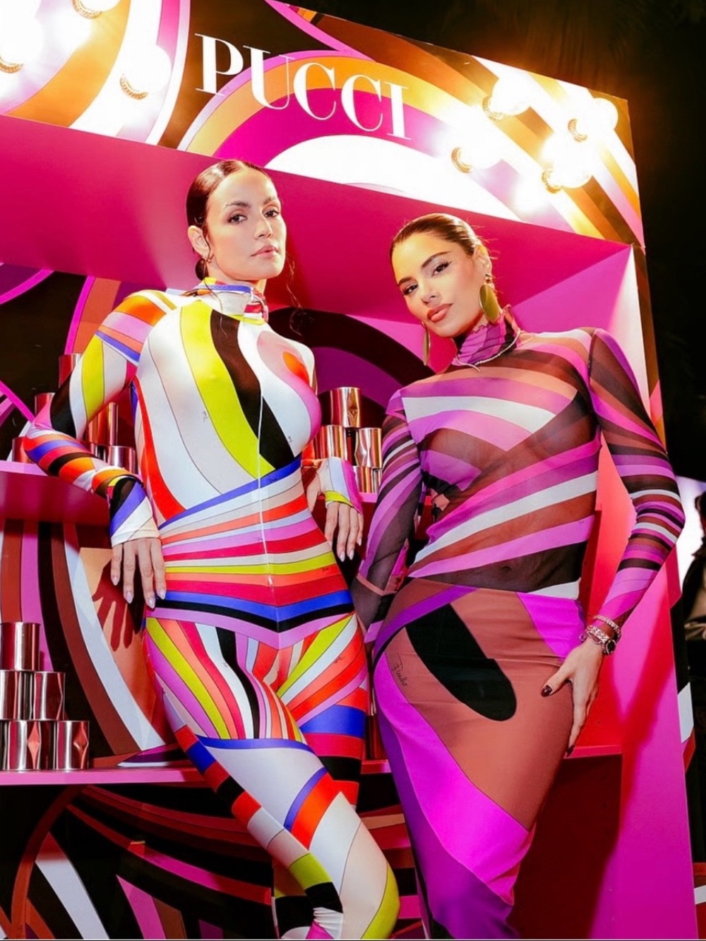 Pucci Inspired Colorful Psychedelic Leggings Set
